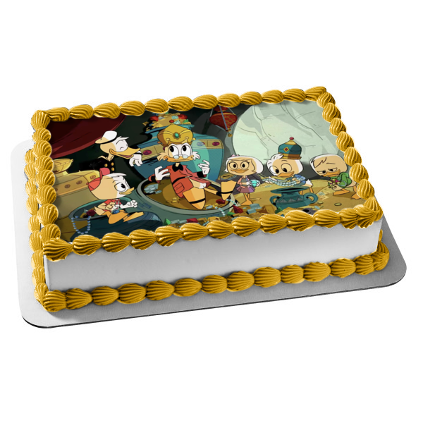 Ducktails Scrooge McDuck Huey Dewey and Louie Duck Edible Cake Topper Image ABPID00454