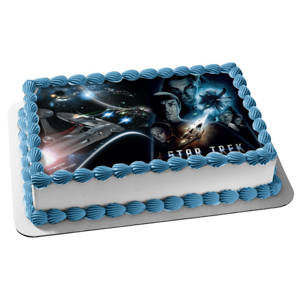 Star Trek Spock Kirk Uhura Edible Cake Topper Image ABPID00479