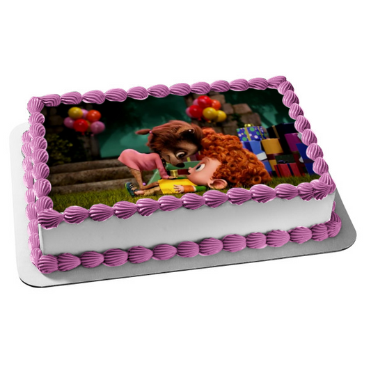 Hotel Transylvania 2 Winnie Werewolf Dennis Dracula Edible Cake Topper Image ABPID00480