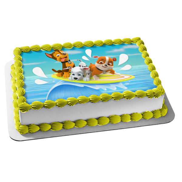Paw Patrol Splashy Fun Edible Cake Topper Image ABPID00027