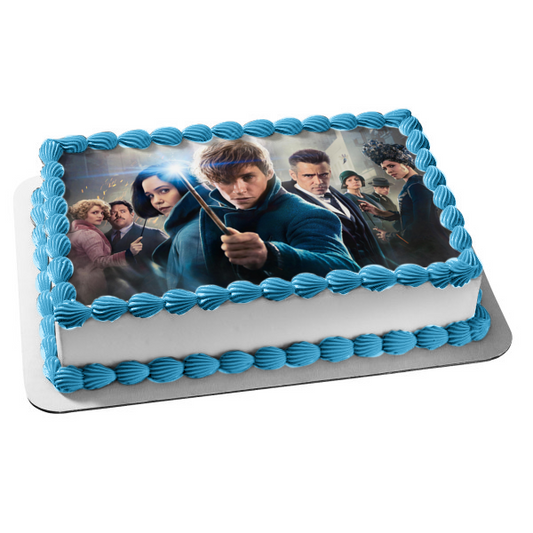 Fantastic Beasts: The Crimes of Grindelwald Wand Movie Cast Edible Cake Topper Image ABPID00033