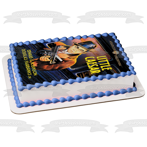 Little Caesar Movie Gangster Edible Cake Topper Image ABPID52303