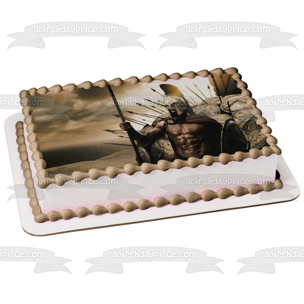 300 Film Sparta Leonidas Battle of Thermopylae Edible Cake Topper Image ABPID52332
