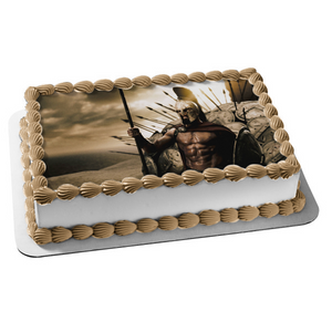 300 Film Sparta Leonidas Battle of Thermopylae Edible Cake Topper Image ABPID52332