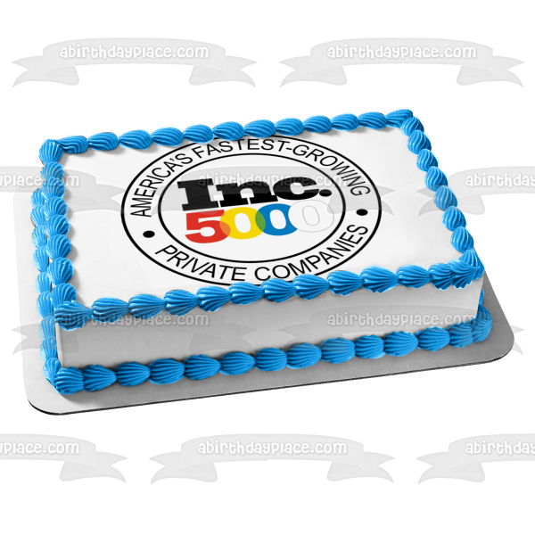 America's Fastest Growing Private Companies Inc. 5000 Edible Cake Topper Image ABPID00704