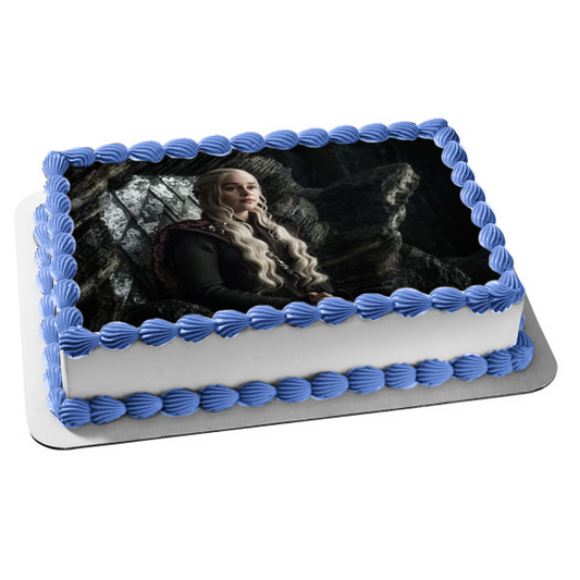 Game of Thrones Daenerys Targaryen Edible Cake Topper Image ABPID00729
