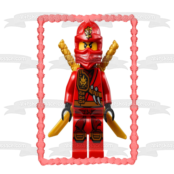 LEGO Ninjago Kai Red Ninja Edible Cake Topper Image ABPID00792