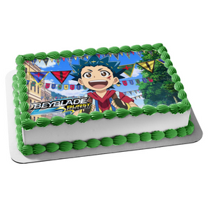 Beyblade Burst Evolution Valt Aoi Edible Cake Topper Image ABPID00804