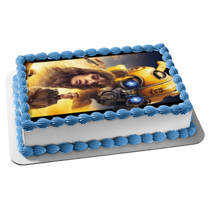 Bumblebee Movie Dropkick and Shatter Edible Cake Topper Image ABPID00808
