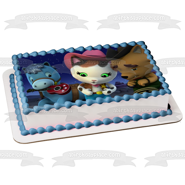 Sheriff Callie Got Trouble Teddy and Sparky Edible Cake Topper Image ABPID00835