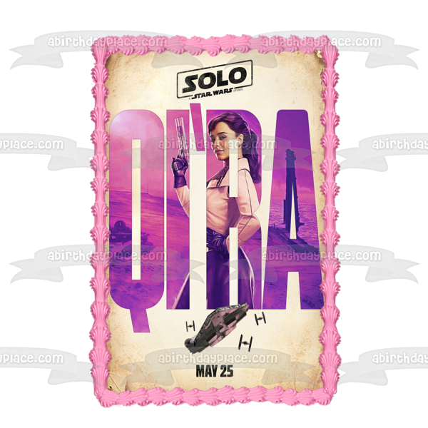 Qi'ra Star Wars Solo Edible Cake Topper Image ABPID00838