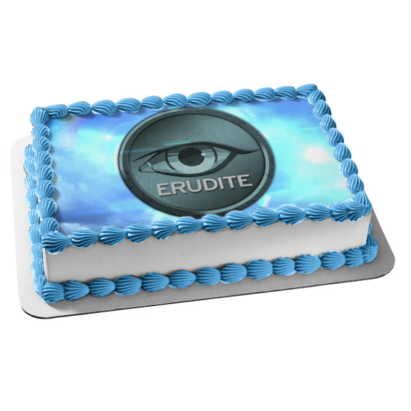 Divergent Erudite Emblem Eye Edible Cake Topper Image ABPID08943