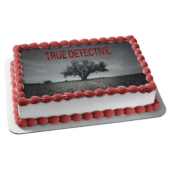 True Detective Field Tree Grey Sky Edible Cake Topper Image ABPID27176