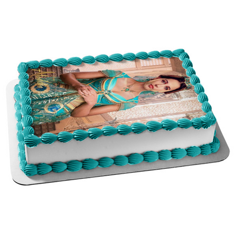 Princess Jasmine Aladdin Live Action Naomi Scott Edible Cake Topper Image ABPID50324