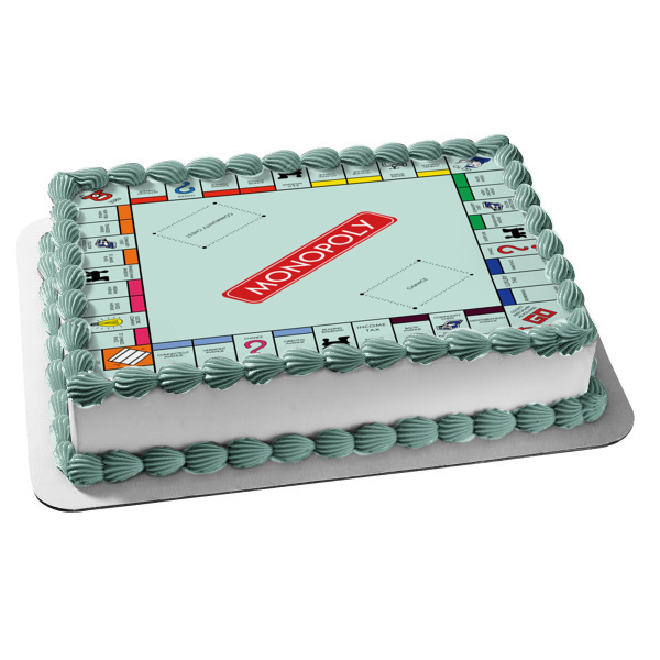 Monopoly Board Game Us Version Edible Cake Topper Image ABPID51061