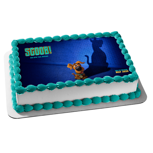 Scoob! His Epic Tail Begins Scooby Doo Shadow Edible Cake Topper Image ABPID51085