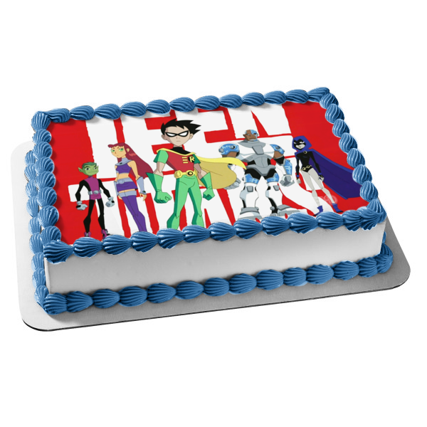 Original Teen Titans Edible Cake Topper Image ABPID51400