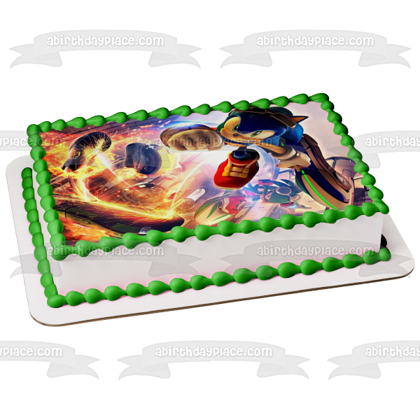 Sonic the Hedgehog Manic the Hedgehog Edible Cake Topper Image ABPID08535