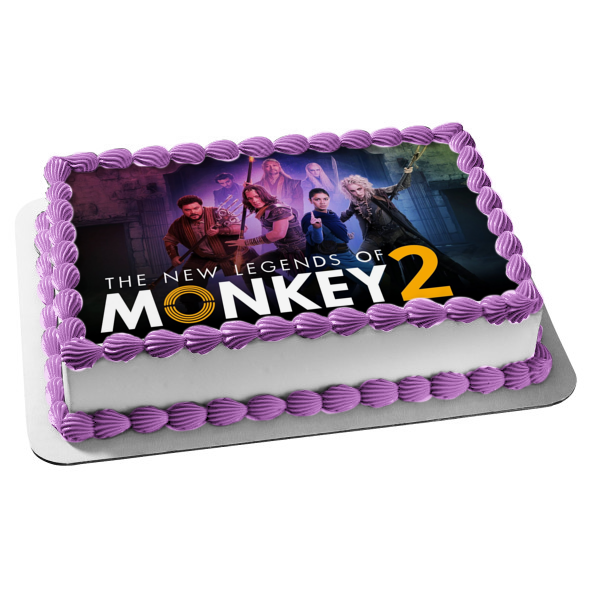 The New Legends of Monkey 2tripitaka Sandy Monkey Pigsy Font Demon Davari Edible Cake Topper Image ABPID52376