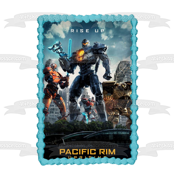 Pacific Rim Uprising Rise Up Jagers Edible Cake Topper Image ABPID01192
