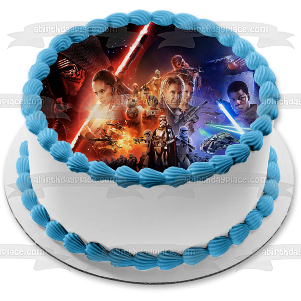 Star Wars Force Awakens 2 Han Solo Edible Cake Topper Image ABPID04767