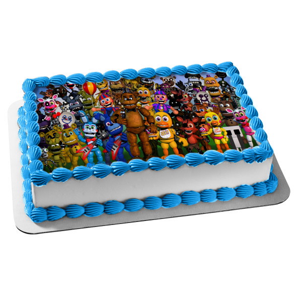 Five Night At Freddy's FNAF Image Edible Print Cake Topper