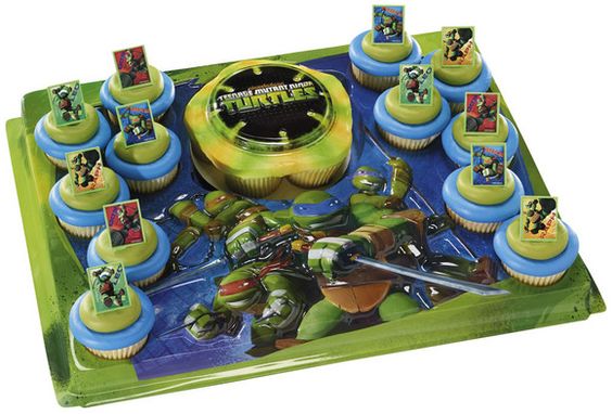 Teenage Mutant Ninja Turtles Cupcake Tray with Rings