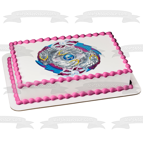Beyblade Burst Nightmare Longinus Edible Cake Topper Image ABPID21997