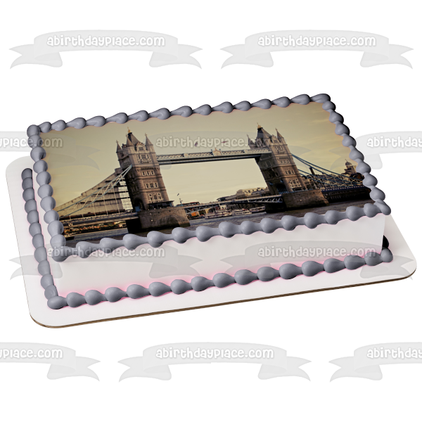 Tower Bridge London, England Edible Cake Topper Image ABPID52550