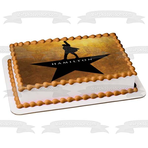 Hamilton Musical Poster Alexander Edible Cake Topper Image ABPID03827