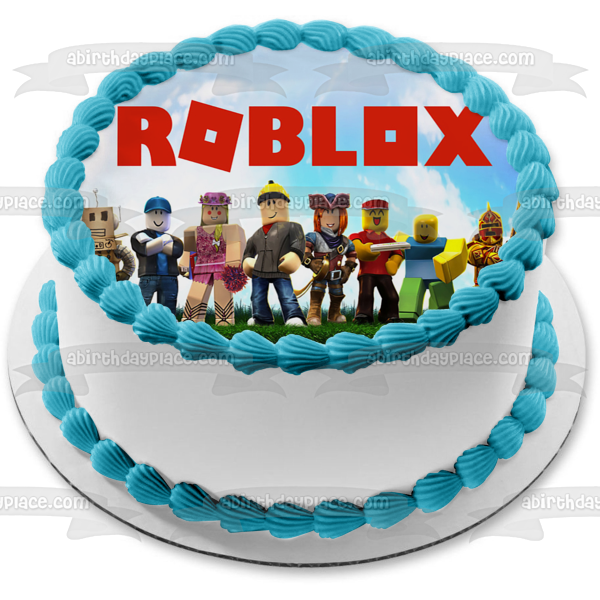 Roblox Assorted Characters Children's Books Edible Cake Topper Image ABPID15420