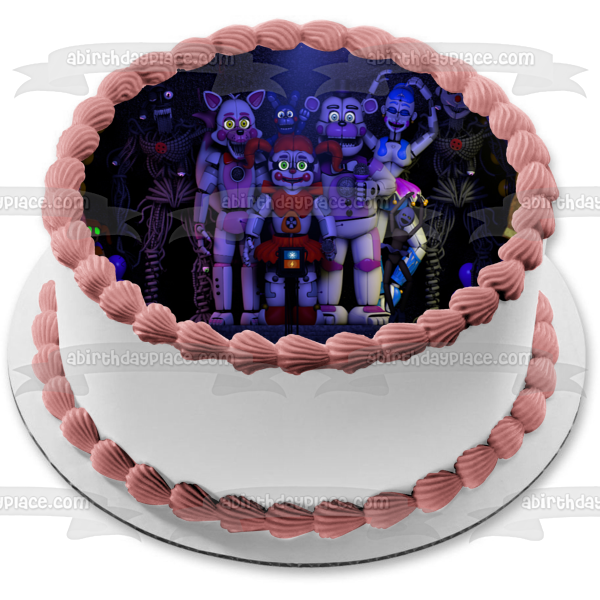 Five Nights At Freddy's Please Stand By Funtime Lolbit Edible Cake