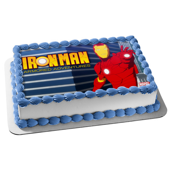 Iron Man: Armored Adventures Edible Cake Topper Image ABPID52421