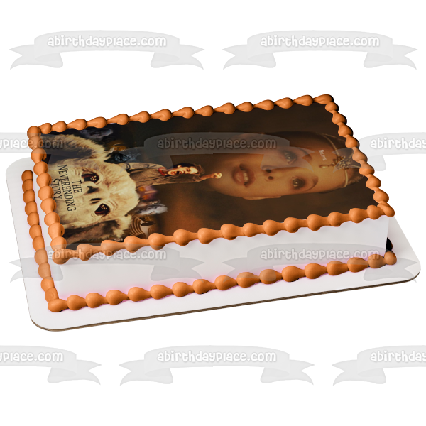 The Neverending Story Movie Poster Bastian Falcor the Childlike Empress Edible Cake Topper Image ABPID52423