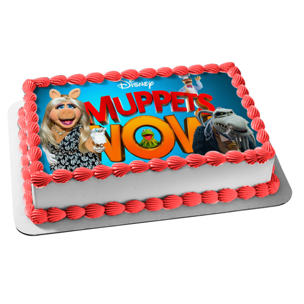 Muppets Now Disney Miss Piggy Kermit the Frog the Swedish Chef Uncle Deadly Edible Cake Topper Image ABPID52437