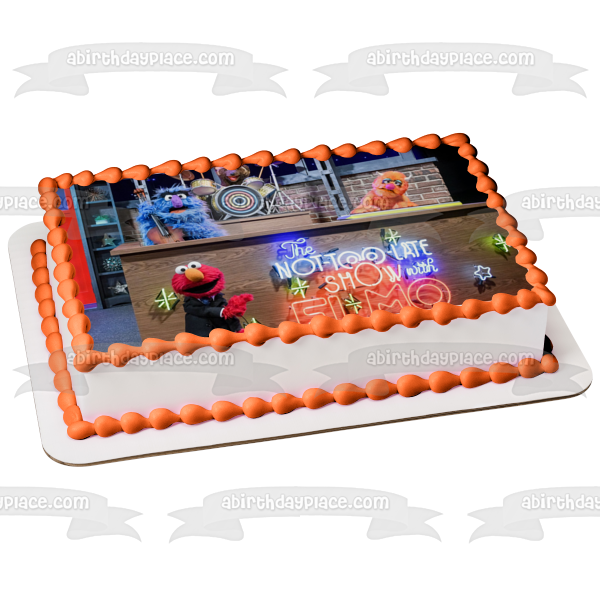 The Not-Too-Late Show with Elmo House Band Members Mama Bear Herry Freddy Edible Cake Topper Image ABPID52454