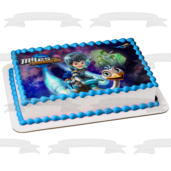 Miles from Tomorrowland Miles Loretta Leo and Madame Phoebe Callisto Edible Cake Topper Image ABPID01895