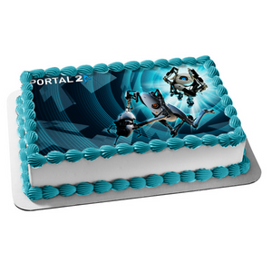 Half-Life Portal 2 Atlas P-Body Edible Cake Topper Image ABPID03615