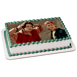 Bill and Ted's Bogus Journey 90s Comedy Edible Cake Topper Image ABPID52618
