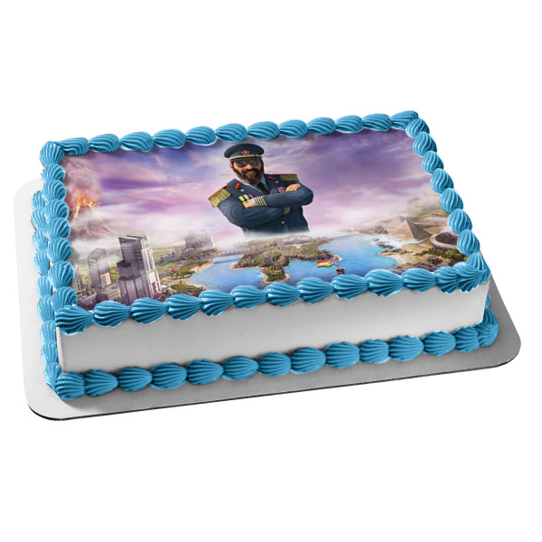 Tropico Gaming Simulation City Building Generalissimo Edible Cake Topper Image ABPID52634