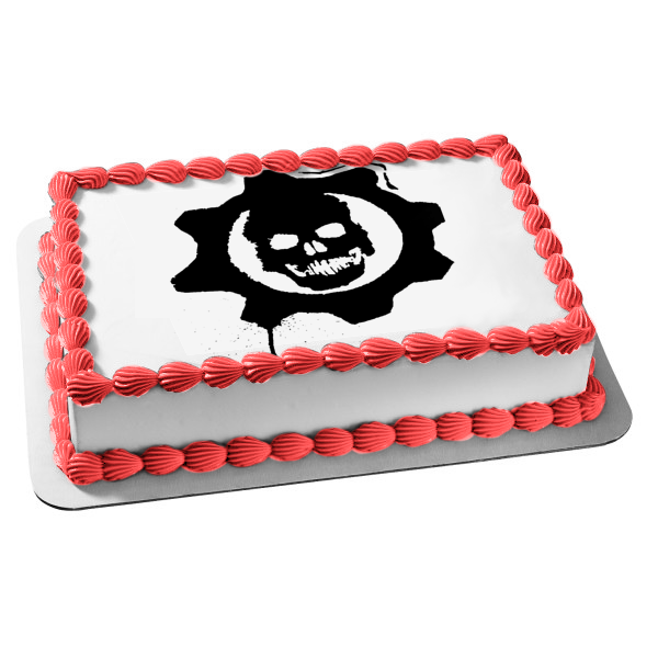 Gears of War Gaming FPS Sci-Fi Shooter Edible Cake Topper Image ABPID52643