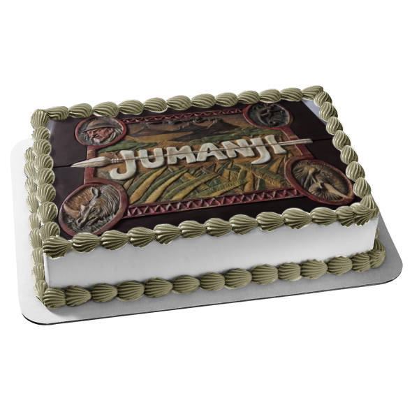 Jumanji Wood Board Game Edible Cake Topper Image ABPID01012
