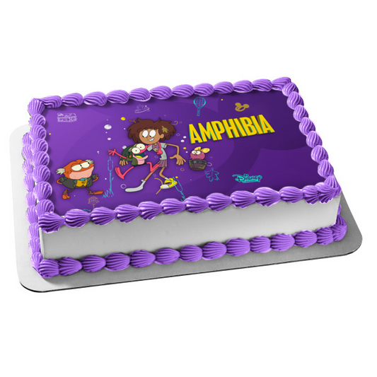 Amphibia Anne Sprig Plantar Polly Plantar Hopadiah Plantar Decoración comestible para tarta Imagen ABPID52457 