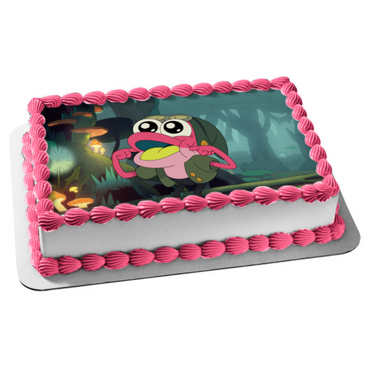 Imagen de decoración comestible para tarta plantar de ramita de anfibio ABPID52459 