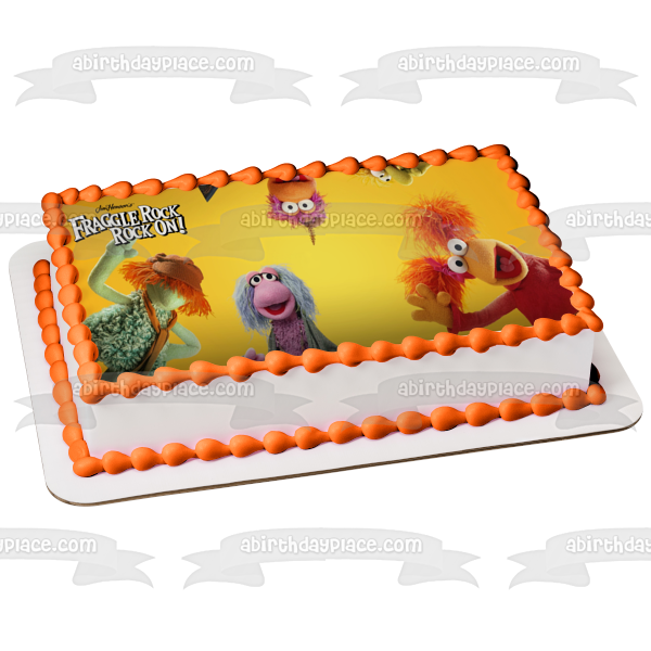 Fraggle Rock: Rock On! Red Fraggle Gobo Fraggle Monkey Fraggle Edible Cake Topper Image ABPID52470