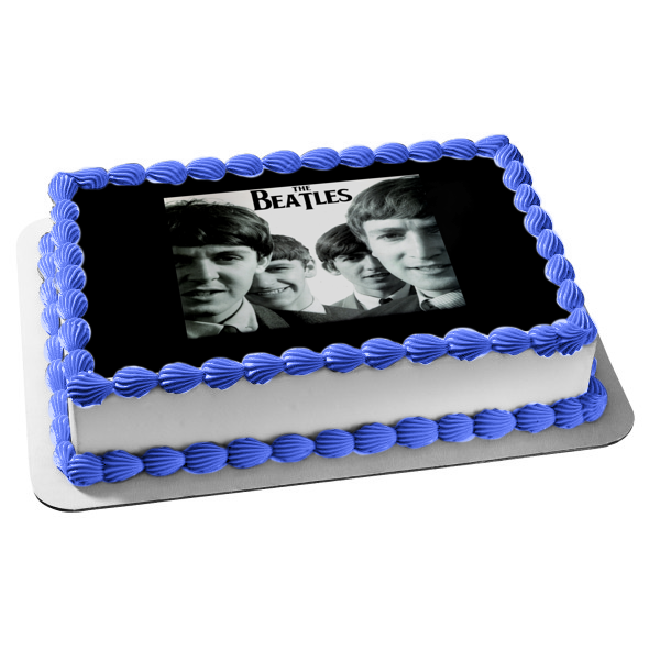 The Beatles Jonn Paul Ringo George Edible Cake Topper Image ABPID00845