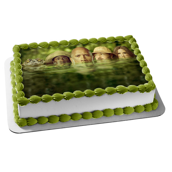 Jumanji Welcome to the Jungle the Rock Jack Black Edible Cake Topper Image ABPID00853