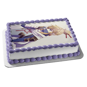 The Legend of Breath of the Wild Link Sheik Edible Cake Topper Image ABPID00865