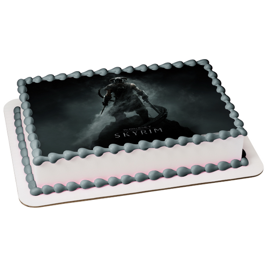 The Elder Scrolls V: Skyrim Dragonborn RPG Bethesda Edible Cake Topper Image ABPID52660