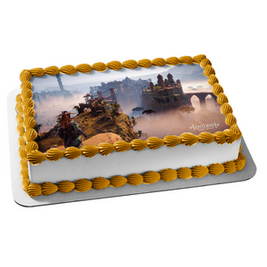 Horizon Zero Dawn Aloy Meridian PS4 Gaming Edible Cake Topper Image ABPID52669